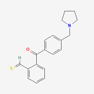 2-[4-(Pyrrolidin-1-ylmethyl)benzoyl]thiobenzaldehyde