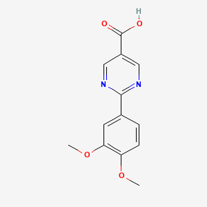 molecular formula C13H12N2O4 B11765864 2-(3,4-Dimethoxyphenyl)pyrimidine-5-carboxylic acid 