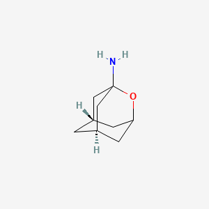 molecular formula C9H15NO B11765868 (5S,7R)-2-oxatricyclo[3.3.1.13,7]decan-1-amine 