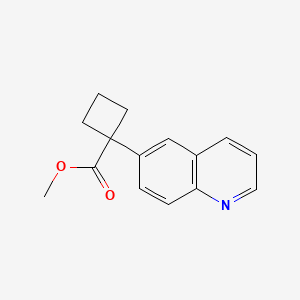 Methyl 1-(quinolin-6-yl)cyclobutane-1-carboxylate