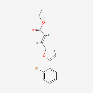 Ethyl 3-(5-(2-bromophenyl)furan-2-yl)acrylate