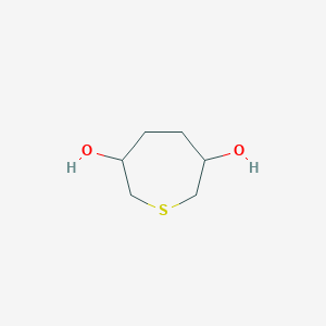 molecular formula C6H12O2S B11765924 Thiepane-3,6-diol 