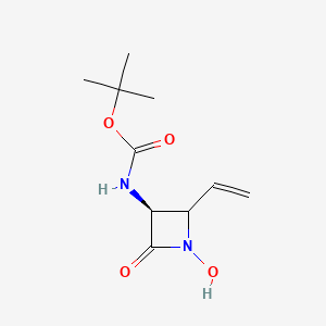 tert-Butyl ((3S)-1-hydroxy-2-oxo-4-vinylazetidin-3-yl)carbamate