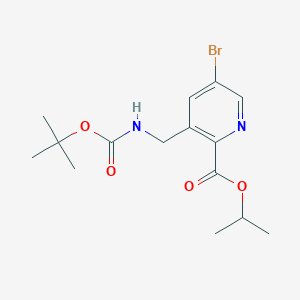 Isopropyl 5-bromo-3-(((tert-butoxycarbonyl)amino)methyl)picolinate