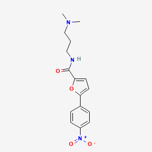 molecular formula C16H19N3O4 B11765977 N-(3-(Dimethylamino)propyl)-5-(4-nitrophenyl)furan-2-carboxamide 