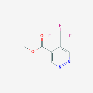 molecular formula C7H5F3N2O2 B11765990 Methyl 5-(trifluoromethyl)pyridazine-4-carboxylate 