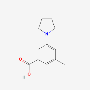 3-Methyl-5-(pyrrolidin-1-yl)benzoic acid