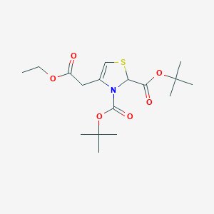 Di-tert-butyl 4-(2-ethoxy-2-oxoethyl)thiazole-2,3(2H)-dicarboxylate