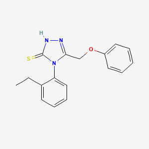 molecular formula C17H17N3OS B11766019 4-(2-Ethylphenyl)-5-(phenoxymethyl)-4H-1,2,4-triazole-3-thiol 