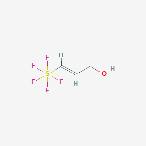 molecular formula C3H5F5OS B1176603 (3-Hydroxy-1-propenyl)sulfur pentafluoride CAS No. 155990-90-2