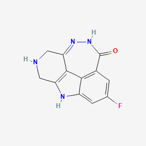 6-Fluoro-2,3,4,9-tetrahydro-2,4,9,10-tetraazacyclohepta[def]fluoren-8(1H)-one