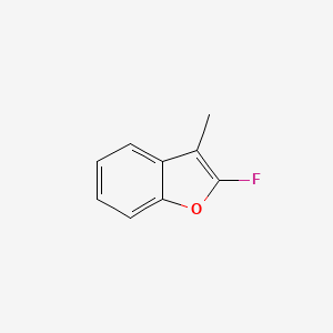 molecular formula C9H7FO B11766066 2-Fluoro-3-methylbenzofuran 