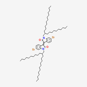 molecular formula C64H104Br2N2O2 B11766098 (Z)-6,6'-dibromo-1,1'-bis(2-decyltetradecyl)-1H,1'H,2H,2'H-[3,3'-biindolylidene]-2,2'-dione 