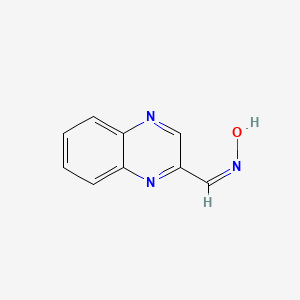 molecular formula C9H7N3O B11766183 (NZ)-N-(quinoxalin-2-ylmethylidene)hydroxylamine 