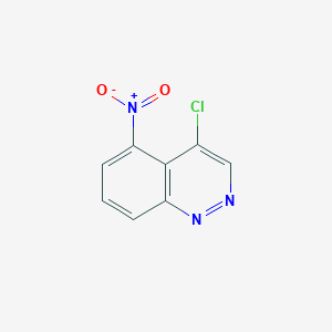 molecular formula C8H4ClN3O2 B11766193 4-Chloro-5-nitrocinnoline 