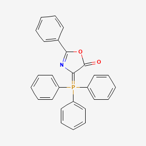 molecular formula C27H20NO2P B11766259 5(4H)-Oxazolone, 2-phenyl-4-(triphenylphosphoranylidene)- CAS No. 98184-34-0