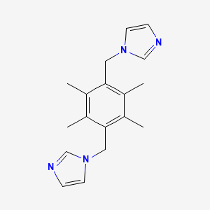 1,1'-((2,3,5,6-Tetramethyl-1,4-phenylene)bis(methylene))bis(1H-imidazole)