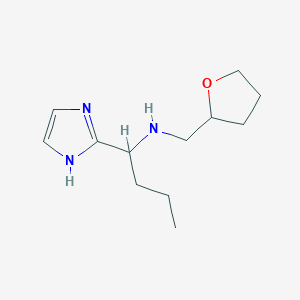 1-(1H-Imidazol-2-yl)-N-((tetrahydrofuran-2-yl)methyl)butan-1-amine