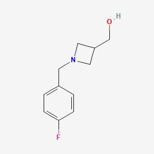 {1-[(4-Fluorophenyl)methyl]azetidin-3-yl}methanol