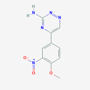 5-(4-Methoxy-3-nitrophenyl)-1,2,4-triazin-3-amine