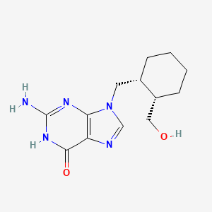 2-Amino-9-((cis-2-(hydroxymethyl)cyclohexyl)methyl)-1H-purin-6(9H)-one