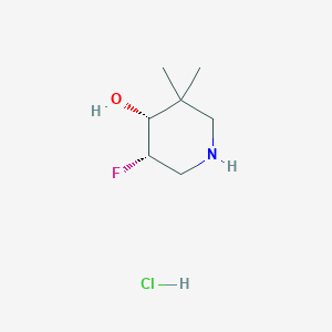 (4R,5S)-5-Fluoro-3,3-dimethylpiperidin-4-ol hydrochloride