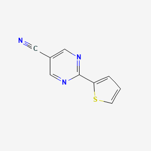 2-(Thiophen-2-YL)pyrimidine-5-carbonitrile