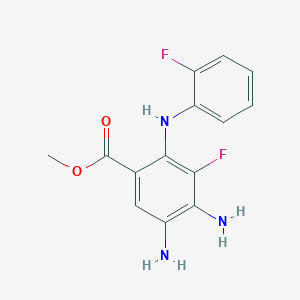 Methyl 4,5-diamino-3-fluoro-2-((2-fluorophenyl)amino)benzoate