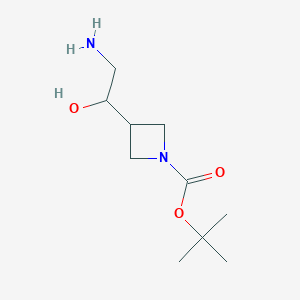 Tert-butyl 3-(2-amino-1-hydroxyethyl)azetidine-1-carboxylate