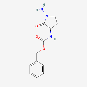 (S)-Benzyl (1-amino-2-oxopyrrolidin-3-YL)carbamate