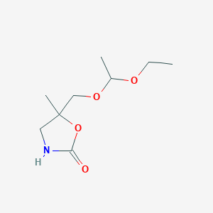 molecular formula C9H17NO4 B1176666 5-((1-Ethoxyethoxy)methyl)-5-methyloxazolidin-2-one CAS No. 127661-17-0
