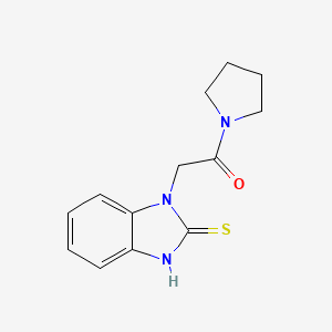 2-(2-Mercapto-1H-benzo[d]imidazol-1-yl)-1-(pyrrolidin-1-yl)ethanone