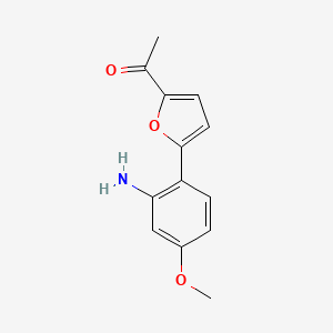 1-(5-(2-Amino-4-methoxyphenyl)furan-2-yl)ethanone