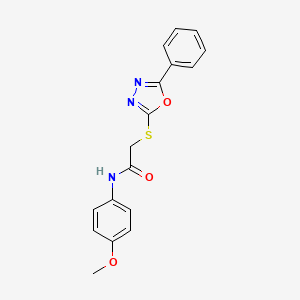 N-(4-methoxyphenyl)-2-((5-phenyl-1,3,4-oxadiazol-2-yl)thio)acetamide