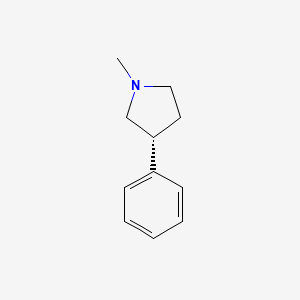 molecular formula C11H15N B11767124 (R)-1-Methyl-3-phenylpyrrolidine 