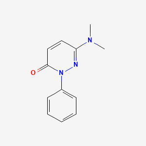 3(2H)-Pyridazinone, 6-(dimethylamino)-2-phenyl-