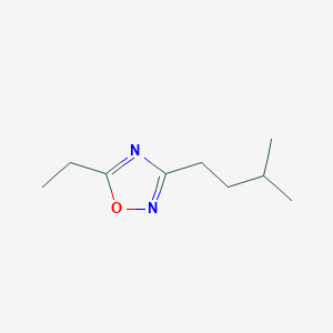 molecular formula C9H16N2O B11767169 5-Ethyl-3-isopentyl-1,2,4-oxadiazole 