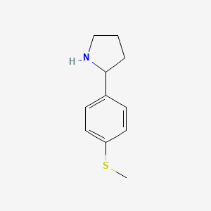 2-(4-(Methylthio)phenyl)pyrrolidine