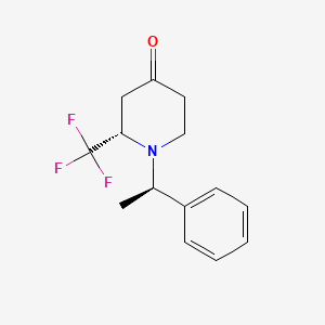 (2S)-1-[(1R)-1-phenylethyl]-2-(trifluoromethyl)piperidin-4-one