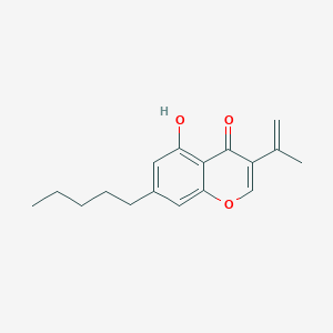 5-Hydroxy-7-pentyl-3-(prop-1-en-2-yl)-4H-chromen-4-one