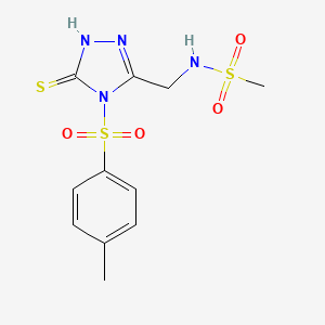 N-((5-Mercapto-4-tosyl-4H-1,2,4-triazol-3-yl)methyl)methanesulfonamide