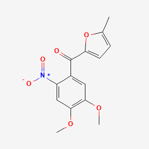 (4,5-Dimethoxy-2-nitrophenyl)(5-methylfuran-2-yl)methanone