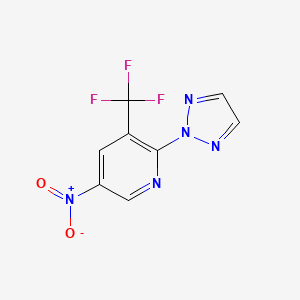 5-nitro-2-(2H-1,2,3-triazol-2-yl)-3-(trifluoromethyl)pyridine