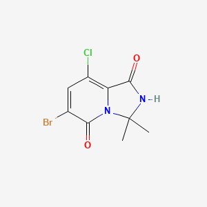 6-Bromo-8-chloro-3,3-dimethyl-2,3-dihydroimidazo[1,5-a]pyridine-1,5-dione