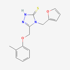 4-(Furan-2-ylmethyl)-5-((o-tolyloxy)methyl)-4H-1,2,4-triazole-3-thiol