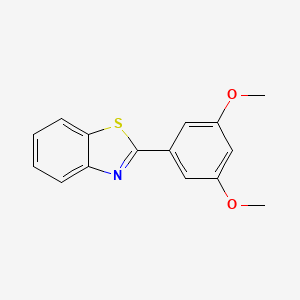 molecular formula C15H13NO2S B1176745 2-(3,5-Dimethoxyphenyl)-1,3-benzothiazole CAS No. 156215-41-7