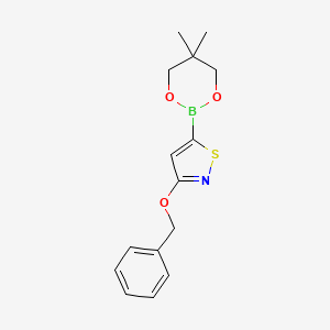 3-(Benzyloxy)-5-(5,5-dimethyl-1,3,2-dioxaborinan-2-yl)isothiazole