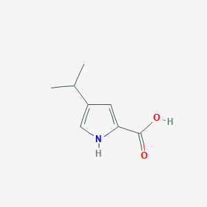 molecular formula C8H11NO2 B11767467 4-Isopropyl-1H-pyrrole-2-carboxylic Acid 