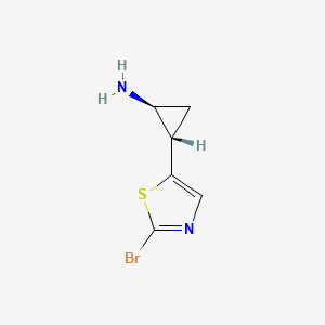 (1S,2S)-2-(2-bromo-1,3-thiazol-5-yl)cyclopropan-1-amine