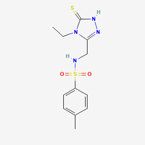 N-((4-Ethyl-5-mercapto-4H-1,2,4-triazol-3-yl)methyl)-4-methylbenzenesulfonamide